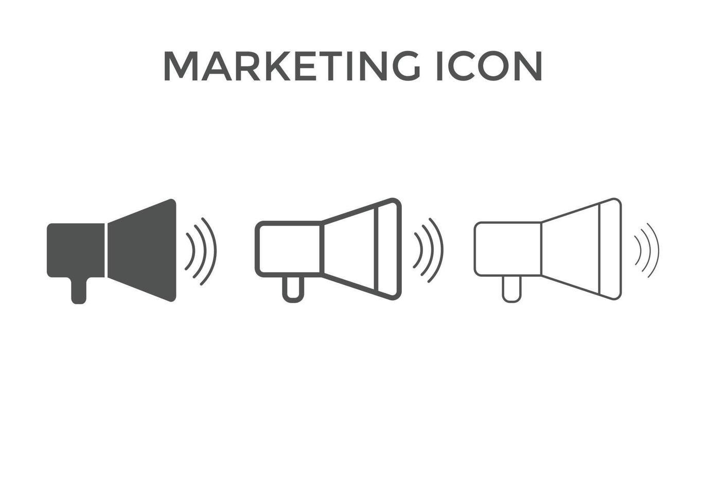 marknadsföring ikon vektor illustrationer. Begagnade för seo eller webbplatser