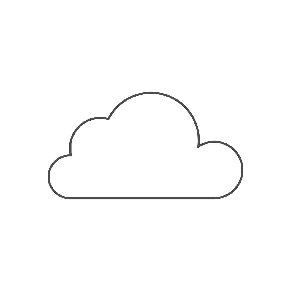 Cloud-Symbol-Vektor-Illustration. Cloud-Symbol für SEO, Website und mobile Apps vektor