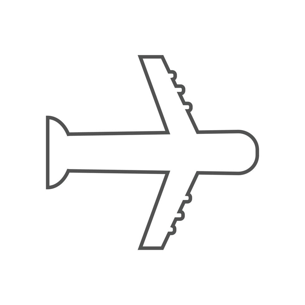 flygplan ikoner vektor illustration