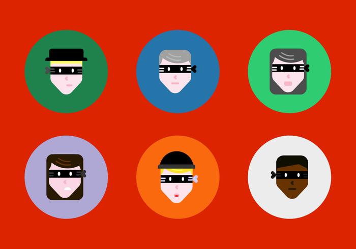 Gratis Robber Faces Vectors