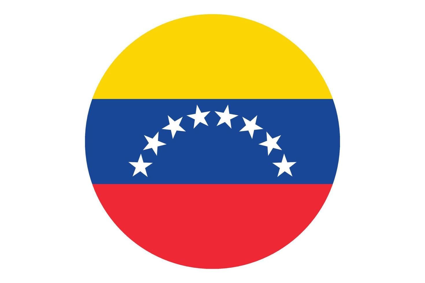 Kreisflaggenvektor von Venezuela vektor