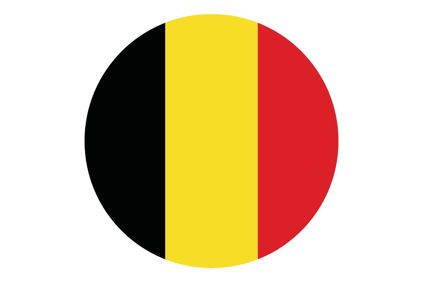 cirkel flagga vektor av belgien