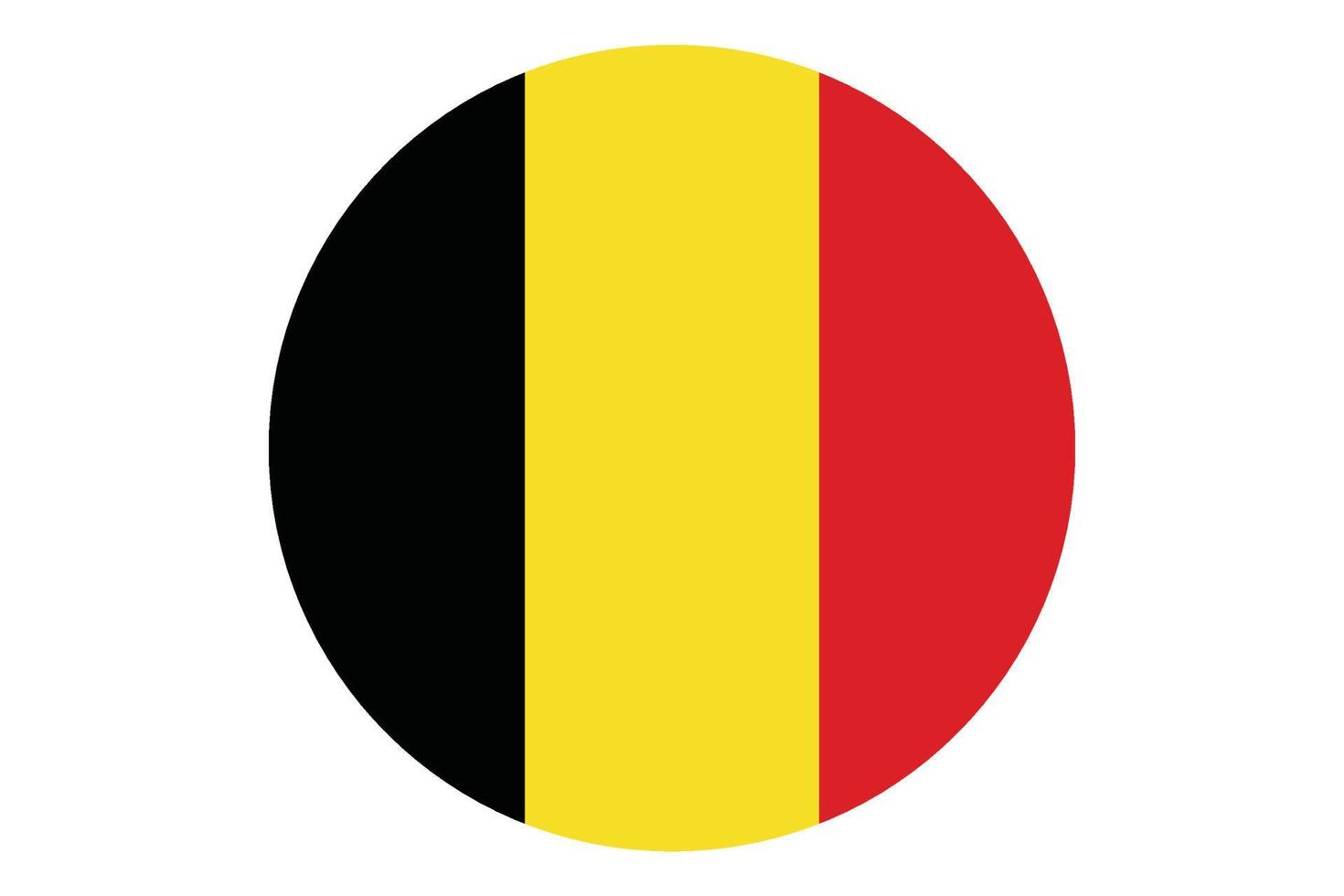 Kreisflaggenvektor von Belgien vektor