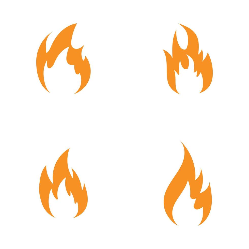 Feuer-Logo-Vektor-Symbol-Illustration vektor