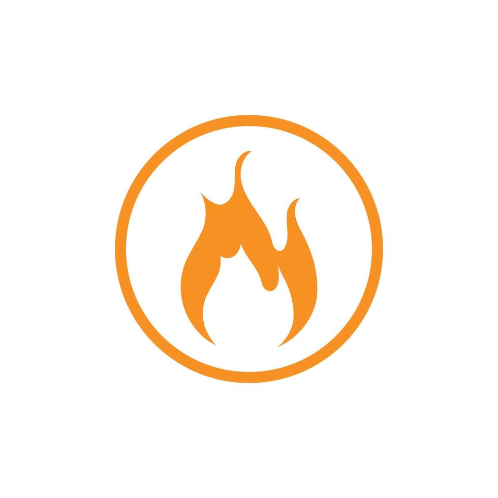 Feuer-Logo-Vektor-Symbol-Illustration vektor