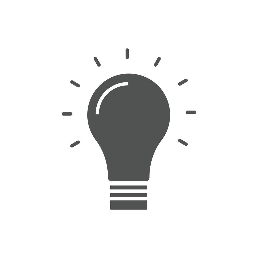 kreative Ideensymbol-Vektorillustrationen. für SEO und Websites. Glühbirne, Lösung, Lampensymbol vektor