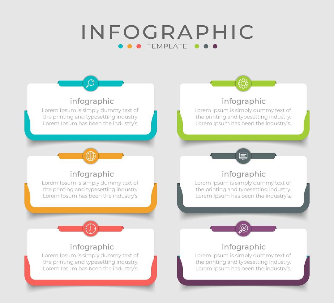 modernes Business-Infografik-Layout-Design vektor