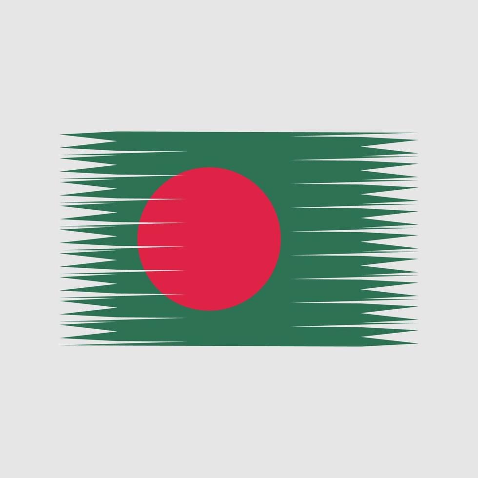 Bangladesch-Flaggenvektor. Nationalflagge vektor