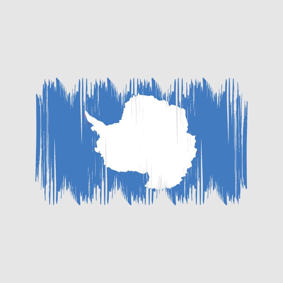 Buschstriche der Antarktis-Flagge. Nationalflagge vektor