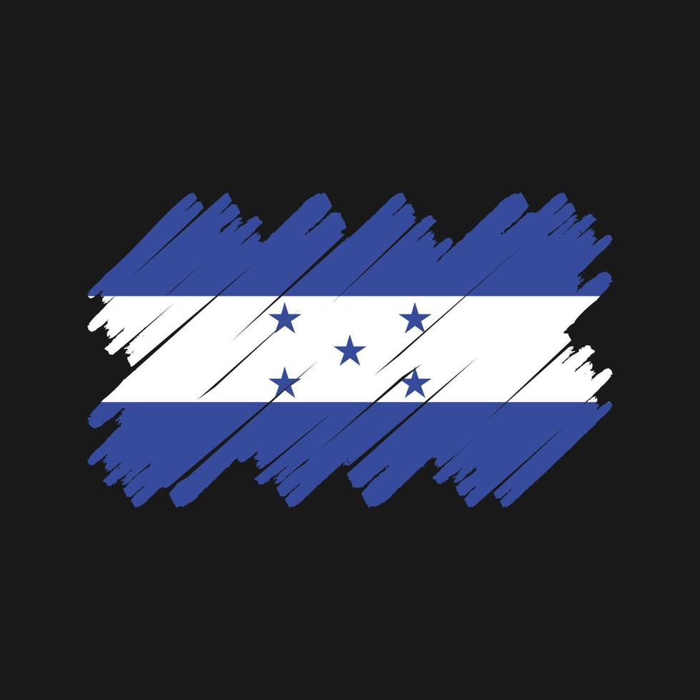 honduras flaggborste. National flagga vektor