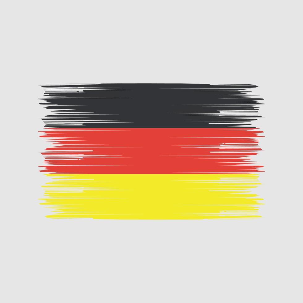 Bürste der deutschen Flagge. Nationalflagge vektor