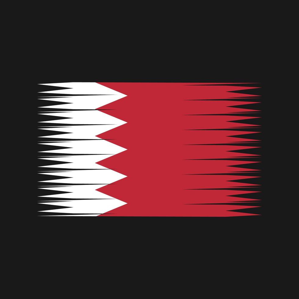 Bahrain-Flaggenvektor. Nationalflagge vektor