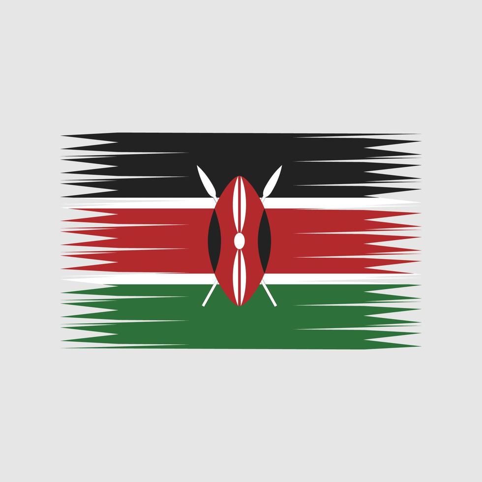 kenya flagga vektor. National flagga vektor