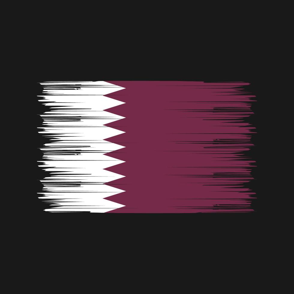 qatar flagga borste. National flagga vektor