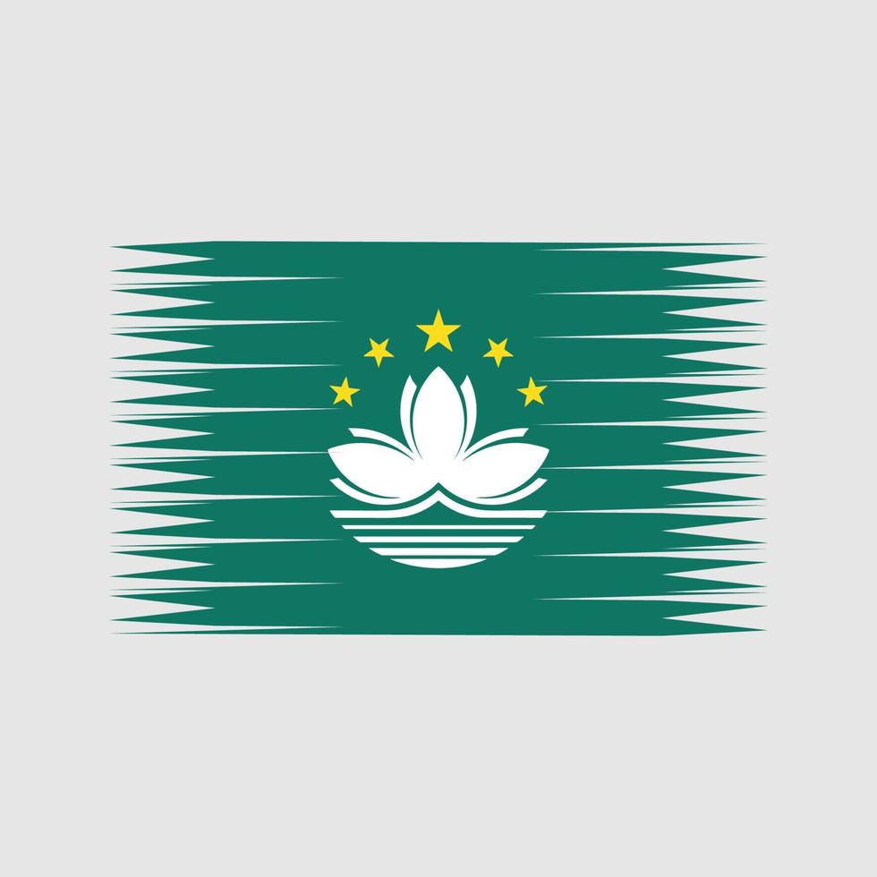 Macau flagga vektor. National flagga vektor