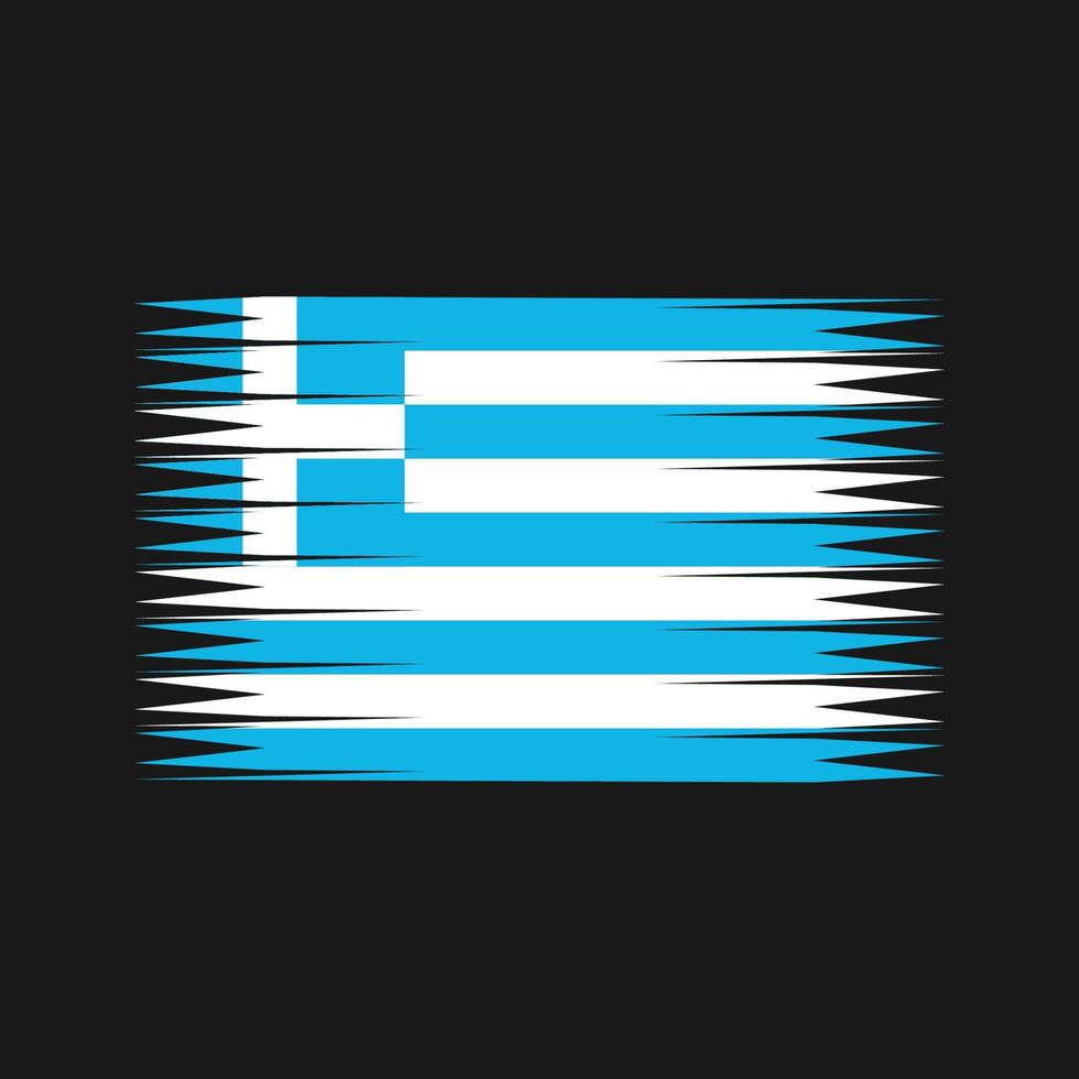 Vektor der griechischen Flagge. Nationalflagge