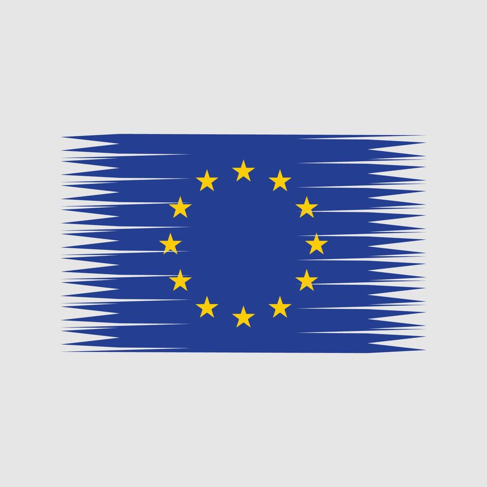 Vektor der europäischen Flagge. Nationalflagge