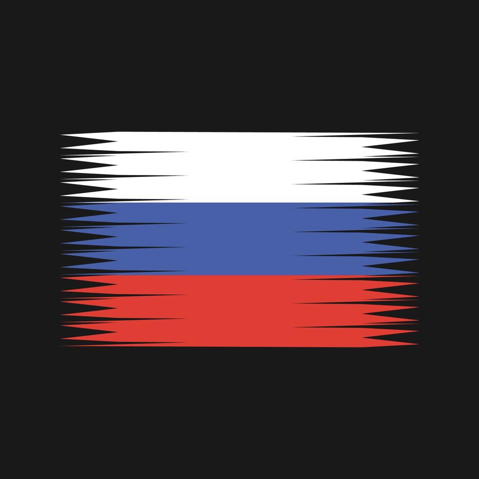 Vektor der russischen Flagge. Nationalflagge