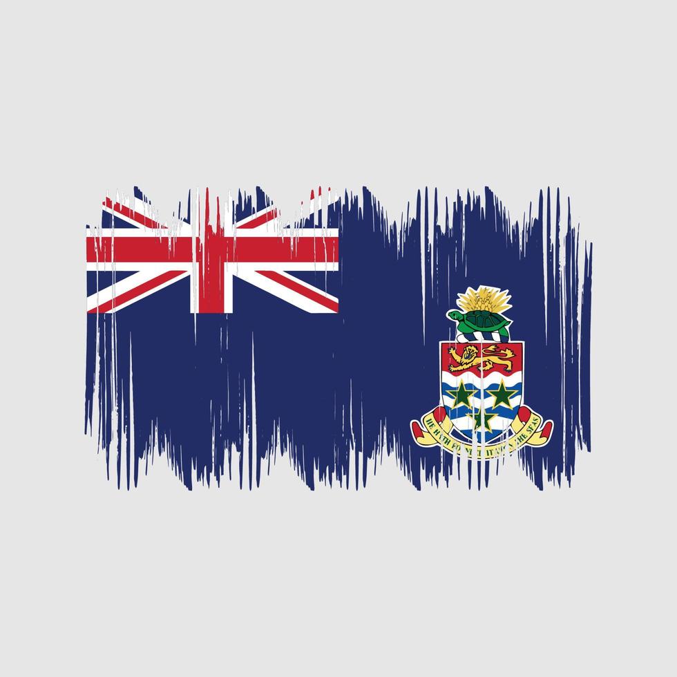 kaimaninseln flagge buschstriche. Nationalflagge vektor