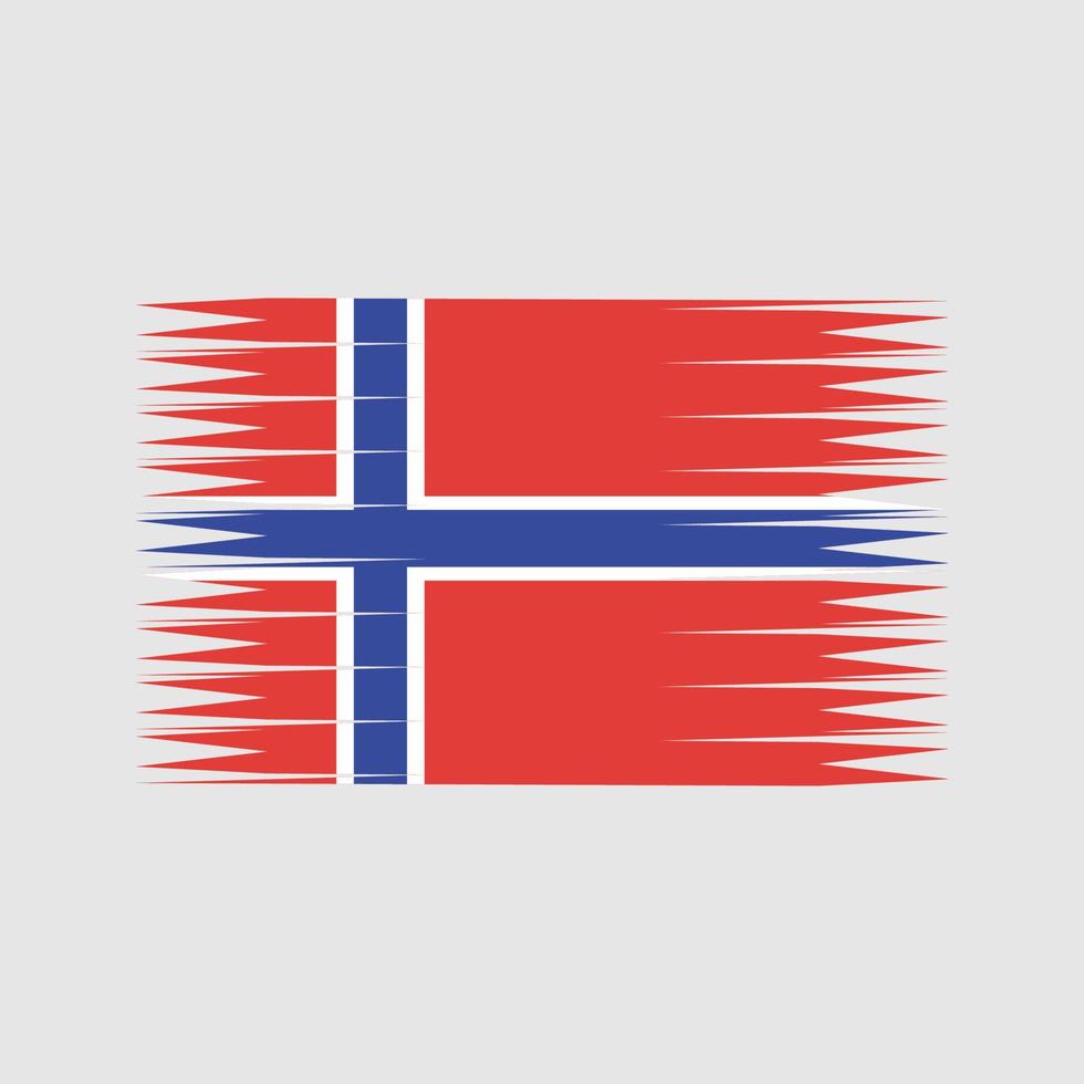 Norwegen-Flaggenvektor. Nationalflagge vektor