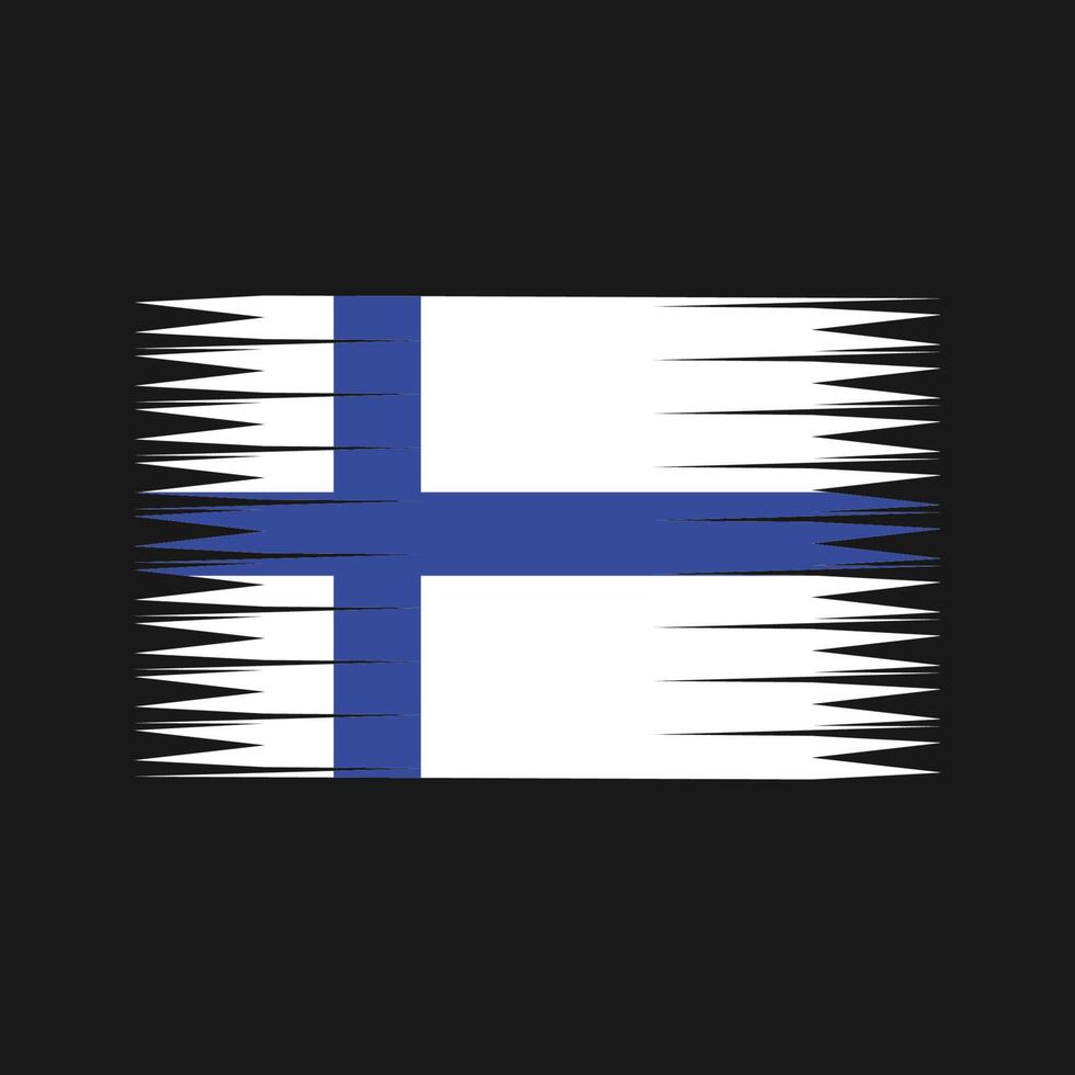 Vektor der finnischen Flagge. Nationalflagge
