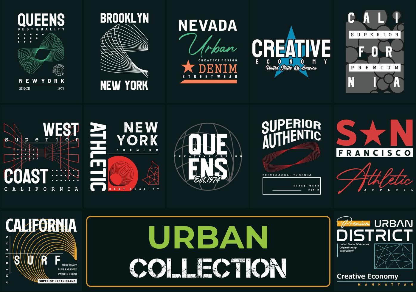 urbane zitate und typografisches design. druckfertig für Bekleidung, Poster und Illustrationen. moderner, einfacher T-Shirt-Vektor mit Schriftzug. vektor