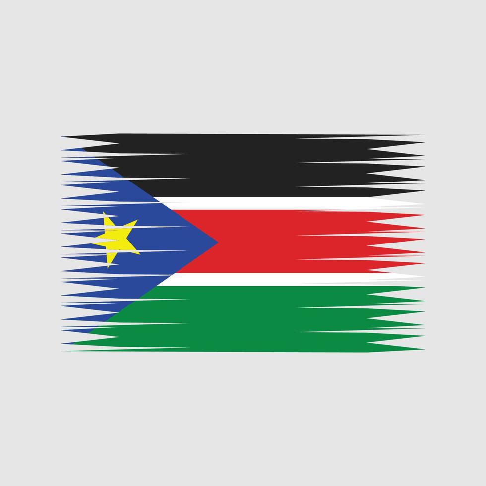 södra sudan flagga vektor. National flagga vektor