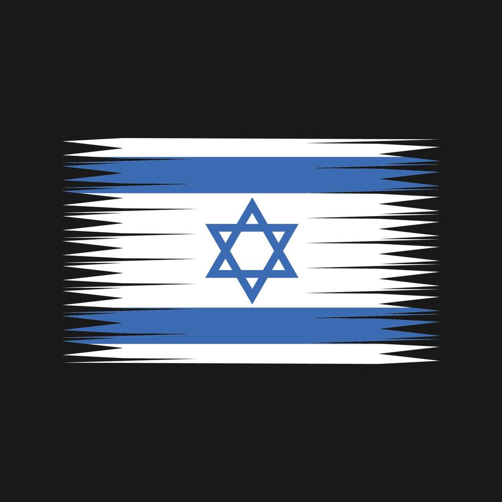 Vektor der israelischen Flagge. Nationalflagge
