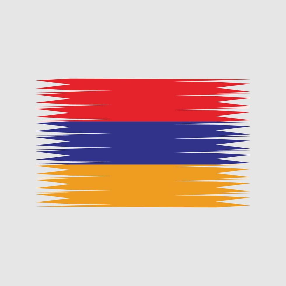 armenischer Flaggenvektor. Nationalflagge vektor
