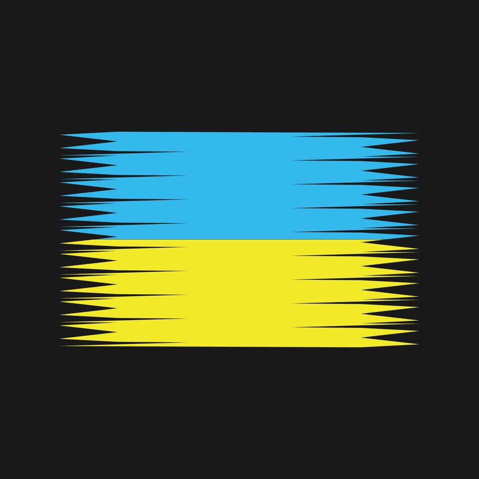 Vektor der ukrainischen Flagge. Nationalflagge