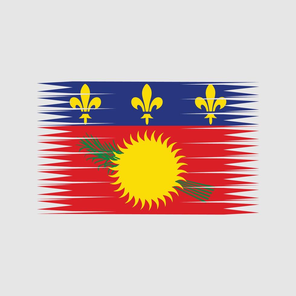 Guadeloupe-Flaggenvektor. Nationalflagge vektor