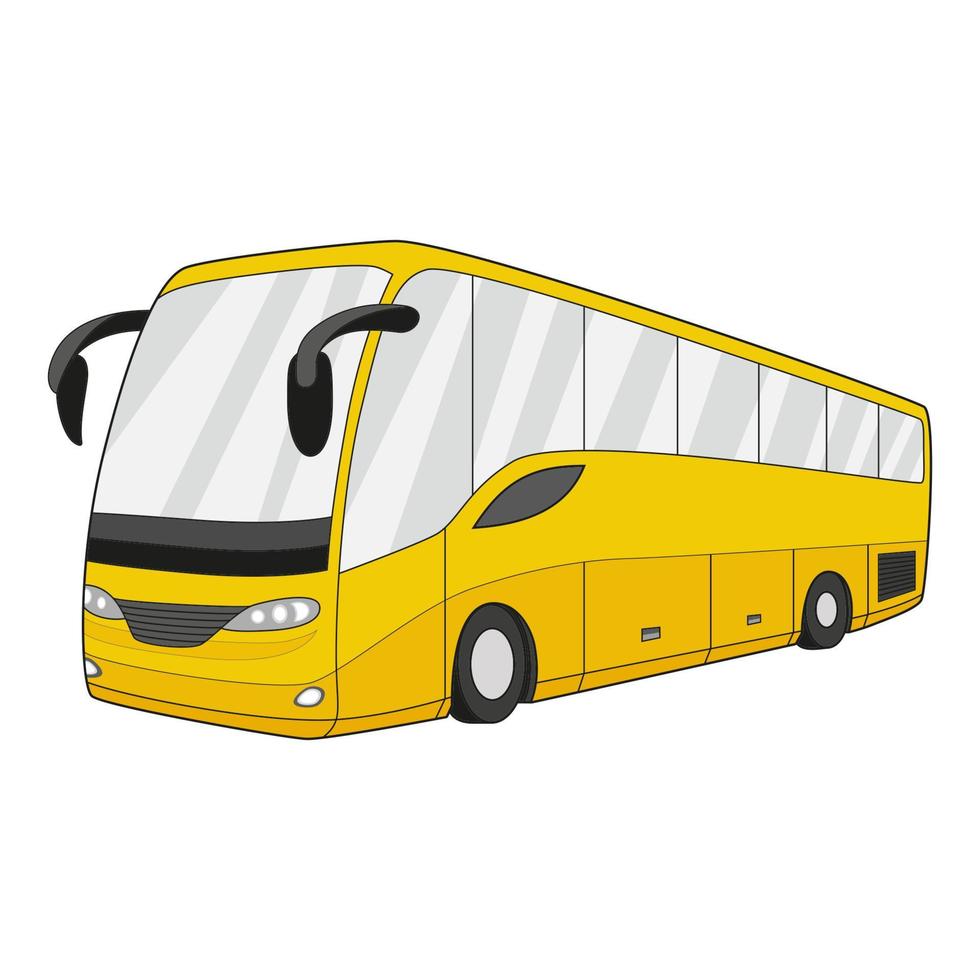 Bus-Vektor-Illustration vektor