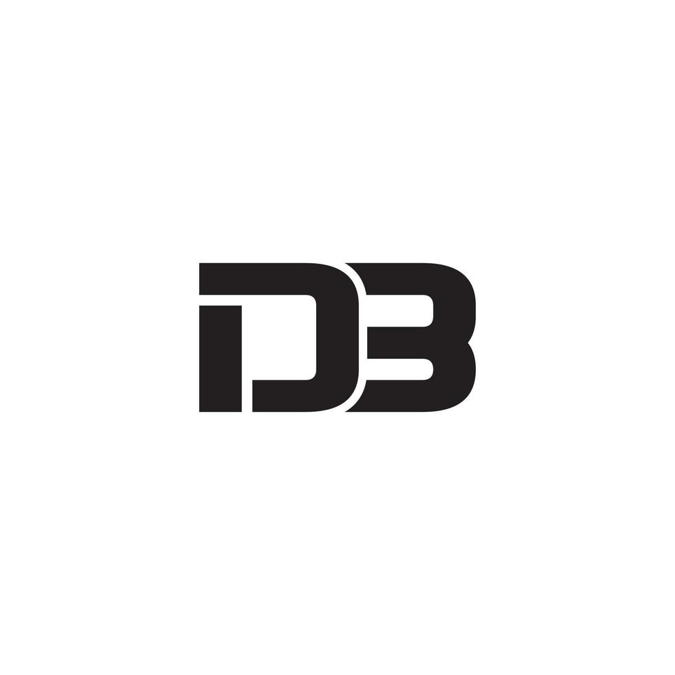 db-Buchstaben-Logo-Design kostenloser Download vektor