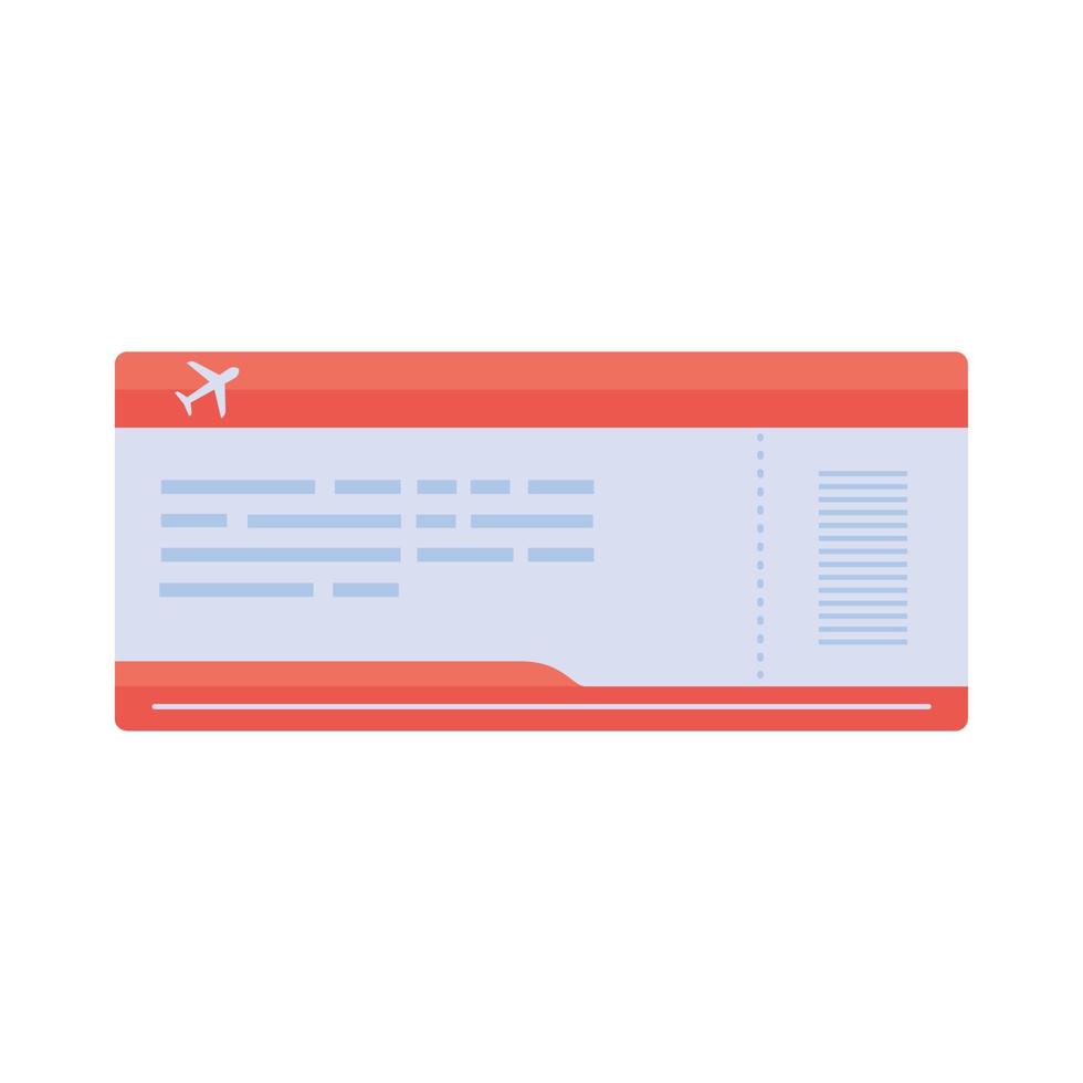 Ticket Flugreisen vektor
