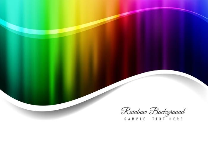 Gratis Vector Rainbow Bakgrund