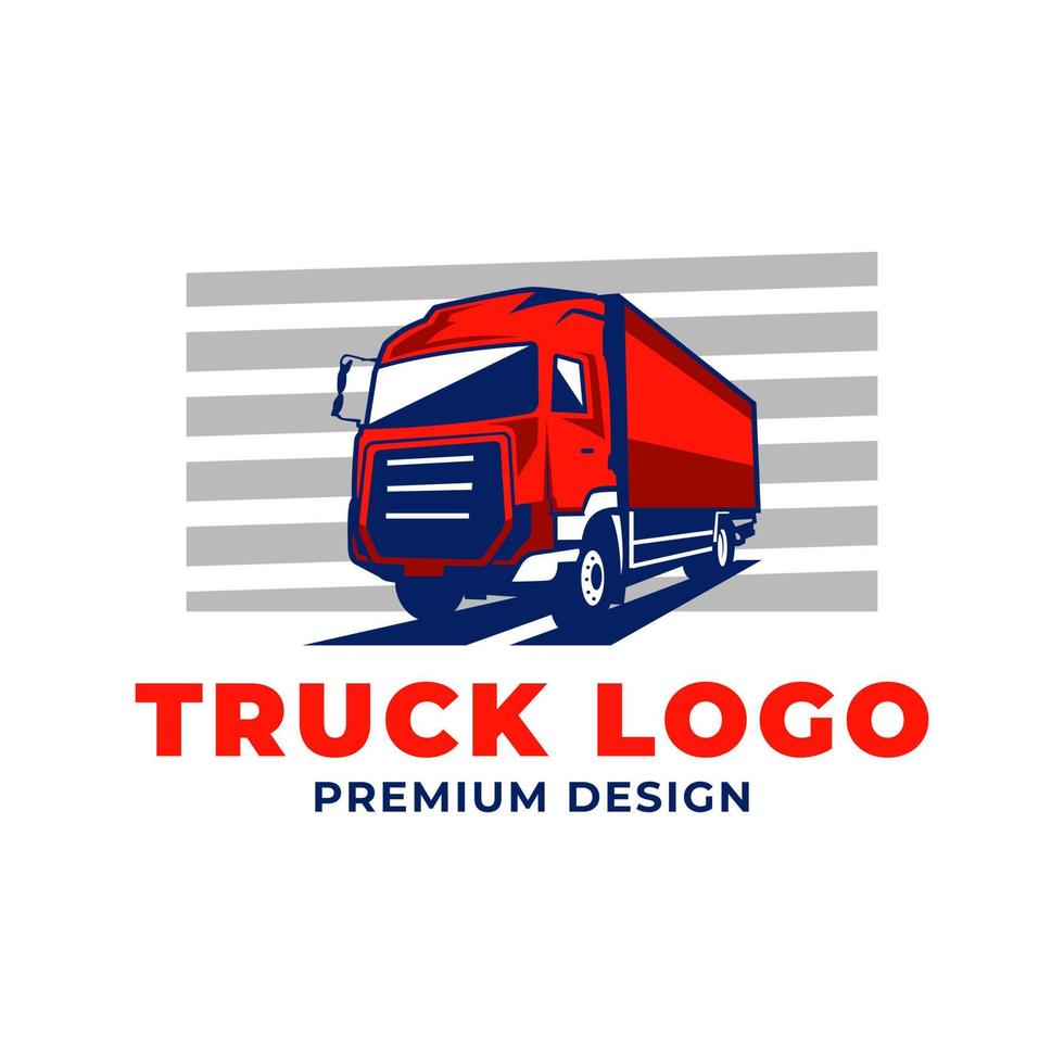 LKW-Liefervektor-Logo-Design vektor