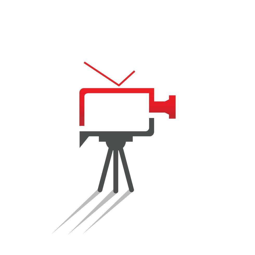 Videokamera-Vektor-Logo-Illustration vektor