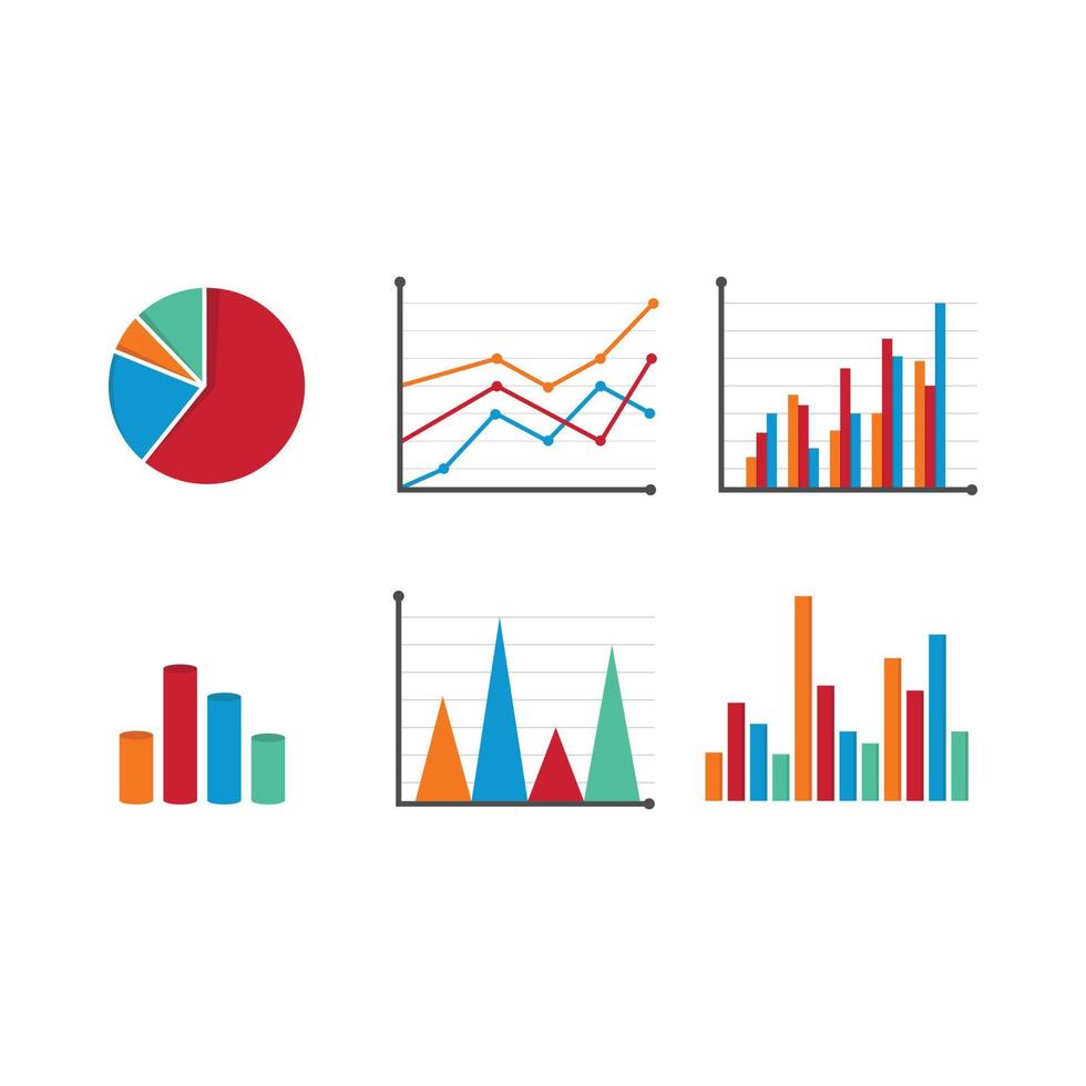 Datentools Finanzdiagramm und Grafik. diagramm und grafik, geschäftsdiagrammdatenfinanzvektordesign vektor