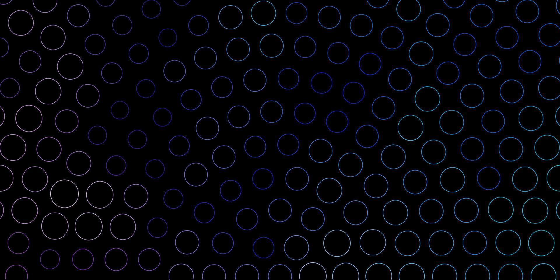 dunkelrosa, blauer Vektorhintergrund mit Punkten. vektor