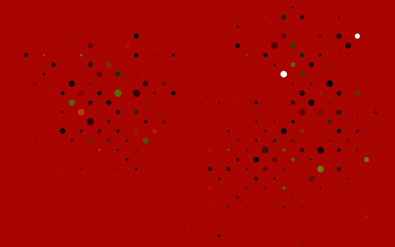 hellgrünes, rotes Vektorlayout mit Kreisformen. vektor