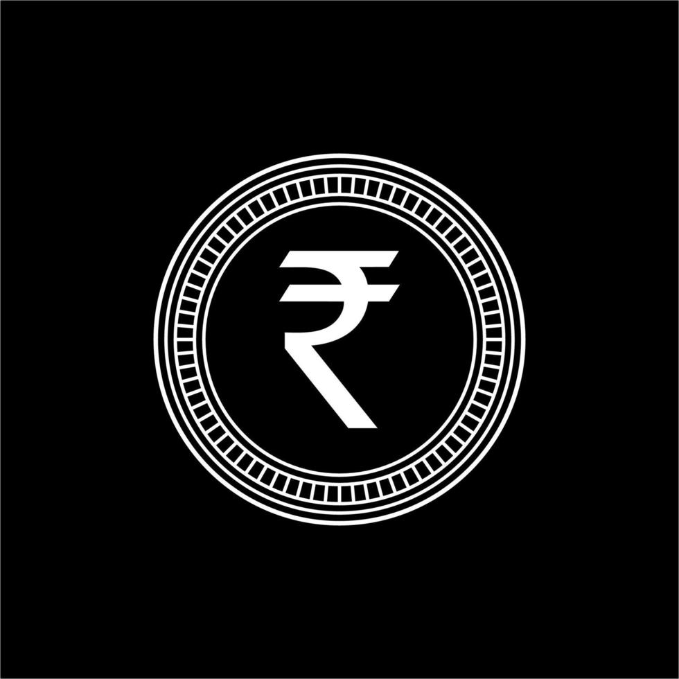 Indien valuta, inr, rupee ikon symbol. vektor illustration