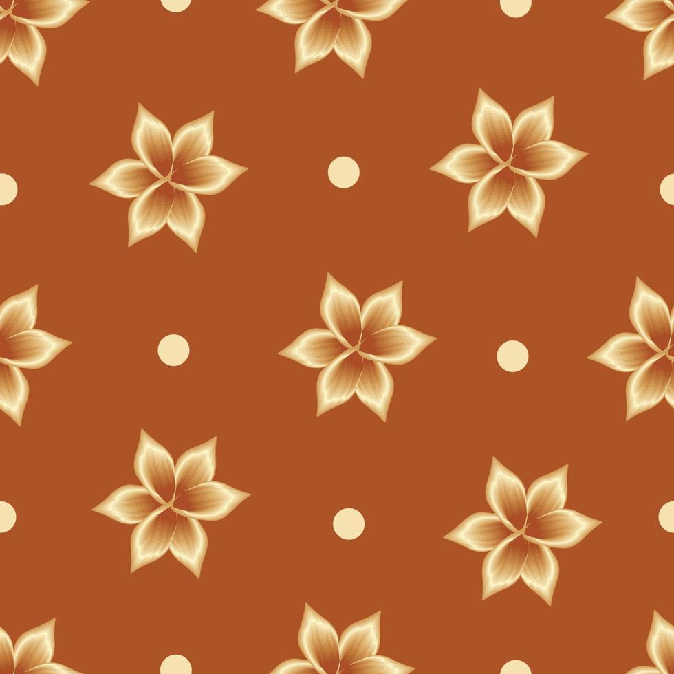 elegantes und zartes abstraktes tropisches nahtloses muster der frangipani-blume. handgezeichnete Textur. Vektorvorlage. Blumenhintergrund. dekoratives Vektordesign. Naturtapete vektor