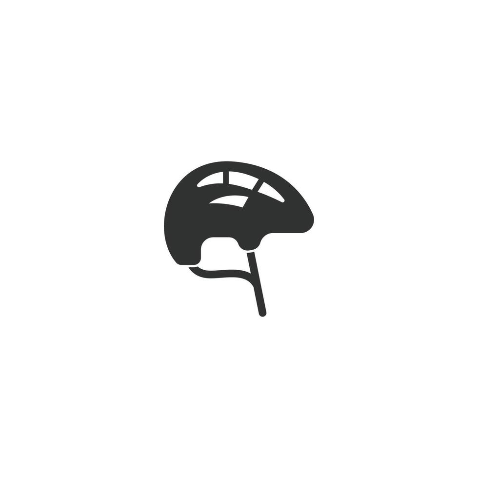 Skateboard-Helm-Icon-Design-Illustration vektor