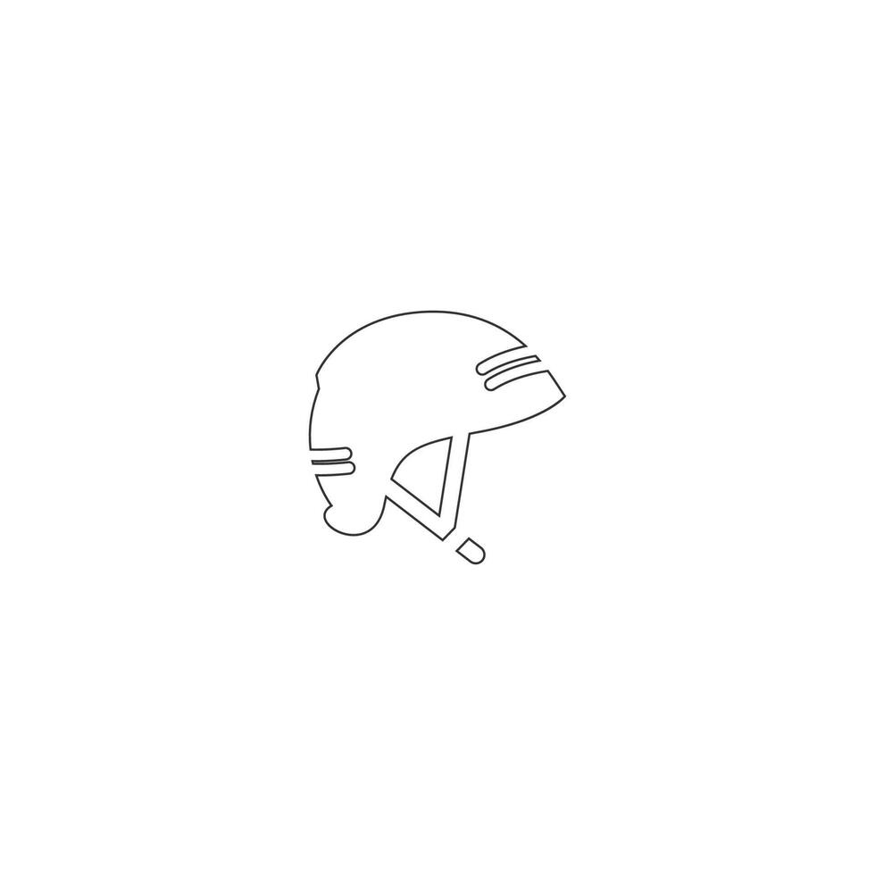 Skateboard-Helm-Icon-Design-Illustration vektor