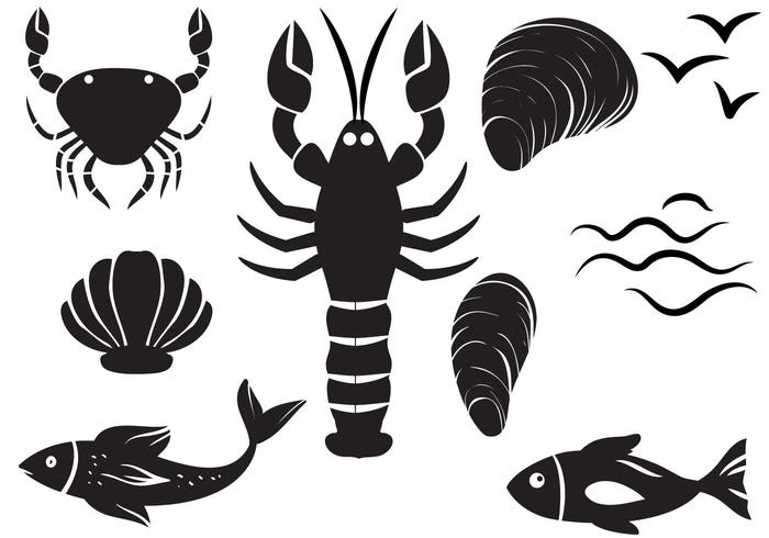 Gratis Seafood Vectors