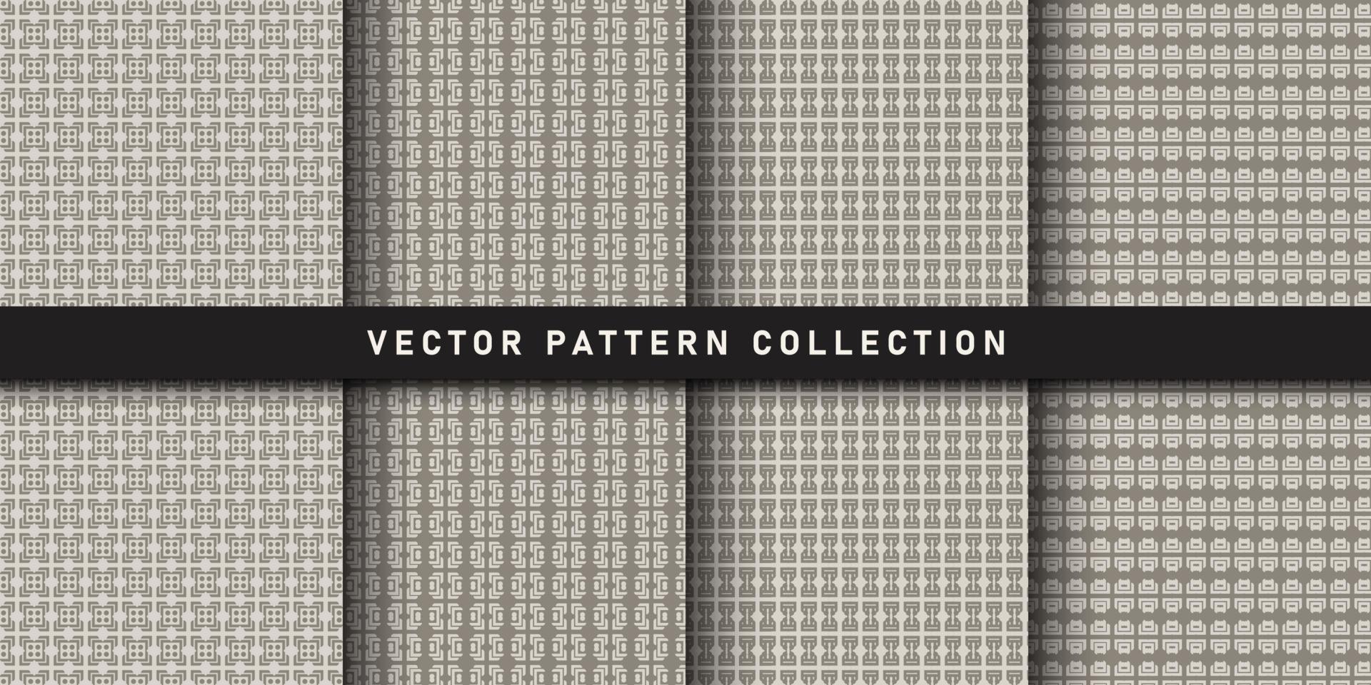 flache Art-Deco-Musterkollektion vektor