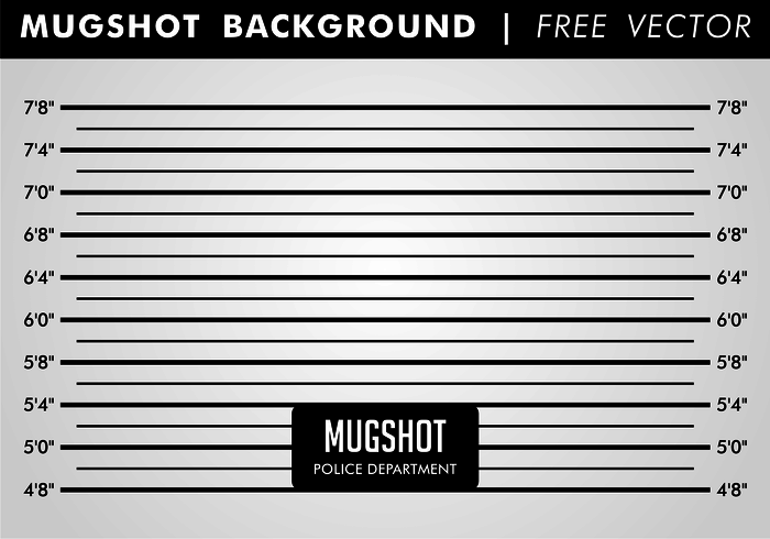 Mugshot bakgrund Gratis Vector