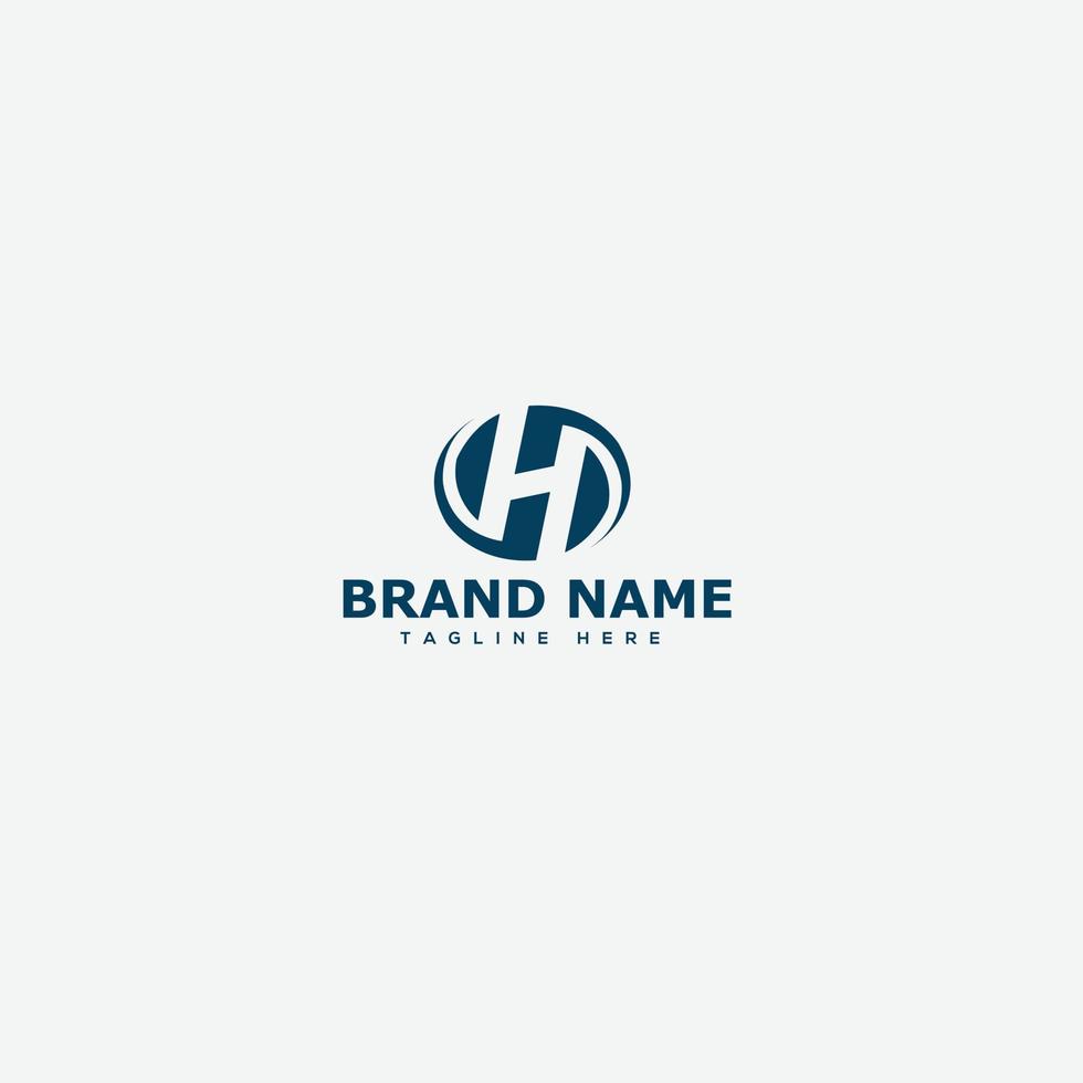 h-Logo-Design-Vorlage, Vektorgrafik-Branding-Element. vektor