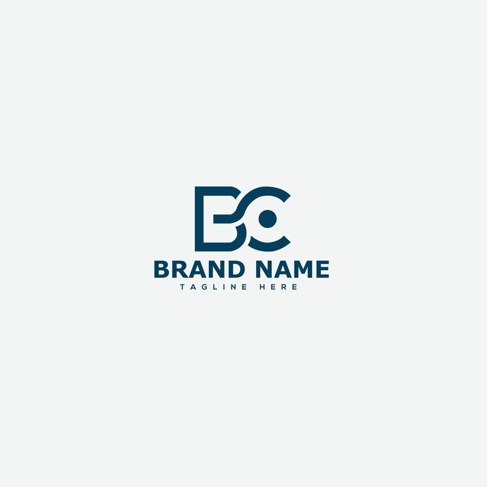 bc-Logo-Design-Vorlage, Vektorgrafik-Branding-Element vektor