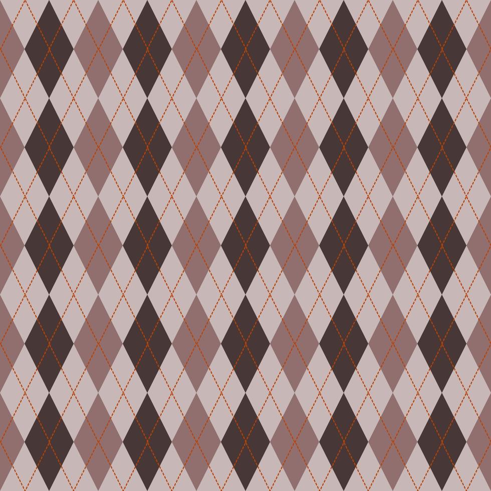 brun och argyle mönster bakgrund vektor
